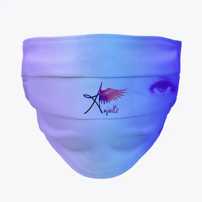 Anjalts Face Mask - Let's Fly Away Logo